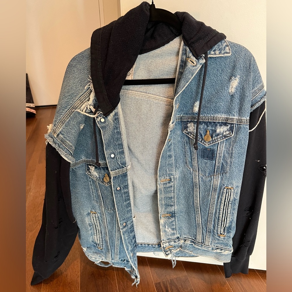 Vintage Jean Jacket/Sweatshirt combo